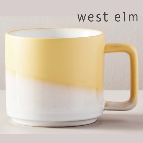 West Elm Other - West Elm | Retired ✨ Yellow Stackable Sunset Mug